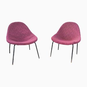 Set of Shell Lounge Chairs by M. Navrátil, Czechoslovakia, 1960s