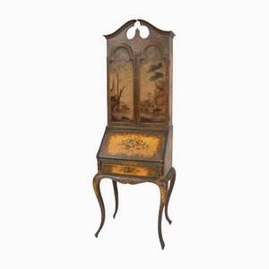 Early 20th Century Venetian Trumeau in Lacquered & Golden Wood