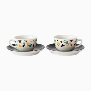 Porcelain Coffee Cups by Terrazzo from Hutschenreuther, 1980s, Set of 2