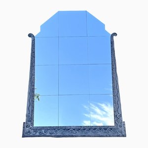 Großer Art Deco Spiegel aus Schmiedeeisen