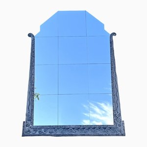 Large Art Deco Mirror in Wrought Iron