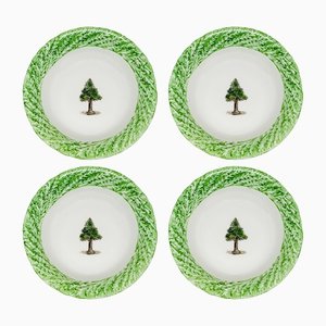 Bols en Pin de Lithian Ricci, Set de 4
