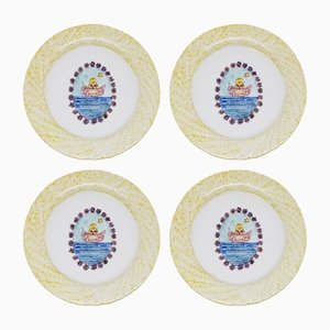 Angel Bread Plates from Lithian Ricci, Set of 4