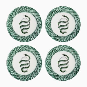 Snake Bread Plates from Lithian Ricci, Set of 4