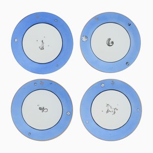 Animals II Dinner Plates by Lithian Ricci, Set of 4