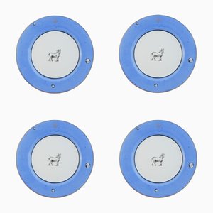 Equuleus Teller von Lithian Ricci, 4er Set