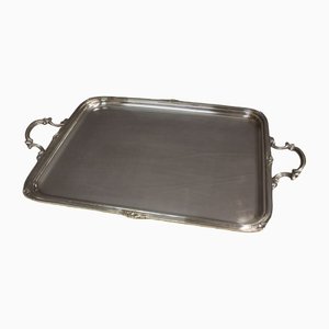 Louis XV Style Service Tray in Silver & Metal, 1900s