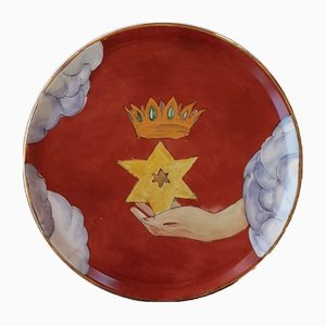 Assiette de Service The Crowned Star par Lithian Ricci
