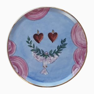 The Peace and Love Serving Plate by Lithian Ricci