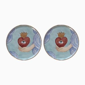 Serving Plates III by Lithian Ricci, Set of 2