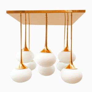 Oval Glass Cone Ceiling Light