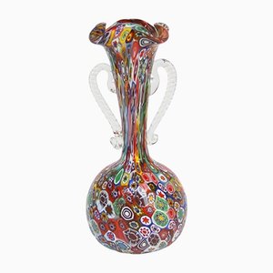 Murano Crystal Vase from Fratelli Toso, 60s