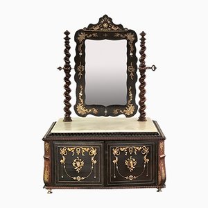 Spiegel mit Schmuckkästchen, 1800