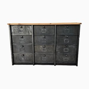 Antique Clamshell Cabinet in Metal from Strafor