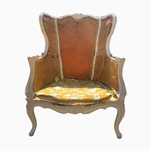 Rococo Style Armchair in Wood, 1900