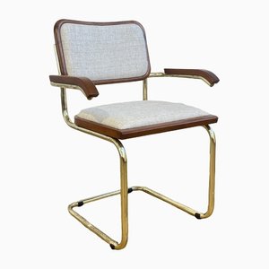 B64 Chair in Mottled Fabric by Marcel Breuer