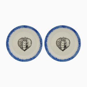 Hearts Dessert Plates by Lithian Ricci, Set of 2