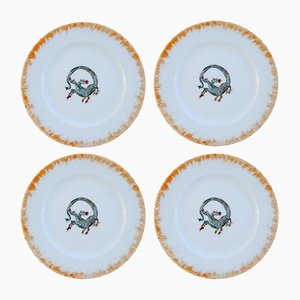 Assiettes P14 par Lithian Ricci, Set de 4