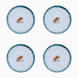 P16 Dinner Plates by Lithian Ricci, Set of 4