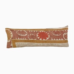 Uzbek Faded Brown Suzani Cushion Cover