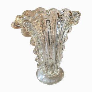 Moderne Mid-Century Vase aus Muranoglas von Barovier & Toso, 1950er