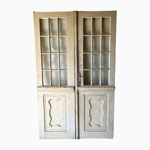Antike Türen aus Kiefernholz, 2er Set