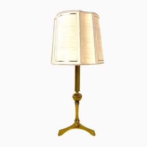 French Brass Tripod Table Lamp, 1950s