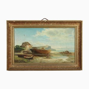 G. B. Ceruti, Landscape Painting, Italy, 19th-Century, Oil on Canvas, Framed