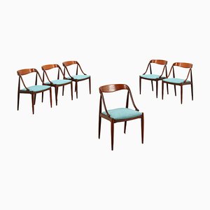 Chaises en Teck par Johannes Andersen pour Uldum Furniture Factory, Danemark