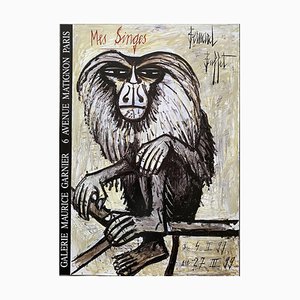 After Bernard Buffet, My Monkeys, Exhibition Poster