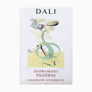 After Salvador Dalí, Museum Theatre, Figueres, Inauguration, Affiche Originale