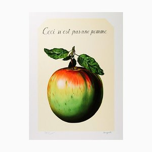After René Magritte, This Is Not an Apple, Lithograph