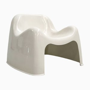 Weißer Toga Stuhl von Sergio Mazza für Artemide, 1960er