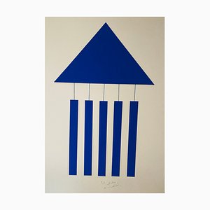 Albert Chubac, Composition Abstraite, 1980s, France, Collage sur Papier
