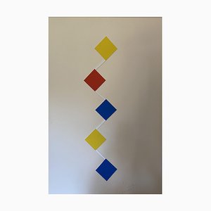 Albert Chubac, Composition Abstraite, 1980s, France, Collage sur Papier