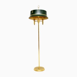 Neoclassical Style Brass and Tole Floor Lamp