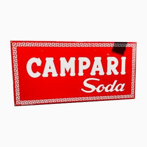 Vintage Campari Soda Schild in Rot