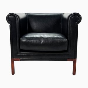 Leather Club Chair by Rivolta, Italy, 1990s