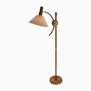 Adjustable Pine Floor Lamp, 1970s