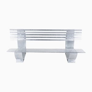 Galvanized Steel Manelco Bench, Cannes, France, 1958
