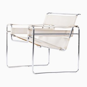 Wassily Lounge Chair in Beige by Marcel Breuer for Gavina, 1970