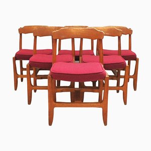 Modell Véronique Esszimmerstühle aus massiver Eiche von Guillerme und Chambron für Votre Maison, 6er Set