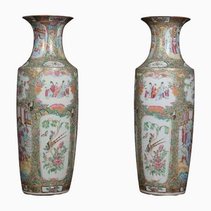 19th Century Cantonese Vases, Set of 2