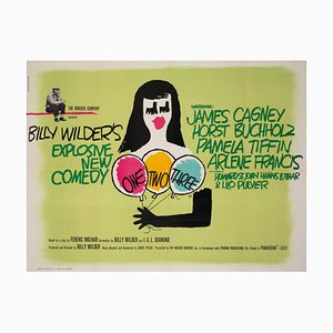 Original One Two Three Film Poster by Saul Bass, UK, 1961