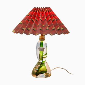 Light Crystal Table Lamp from Val Saint Lambert