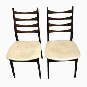 Chaises Style Scandinave en Skaï, Set de 2