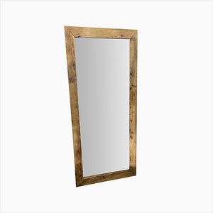 Espejo con marco de madera maciza