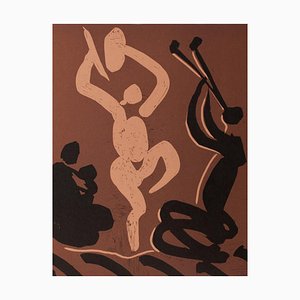 Nach Pablo Picasso, The Dancers, 20. Jahrhundert, Linolschnitt