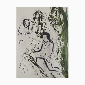 Salvador Dali, Biblia Sacra, The Entombment, Litografía