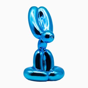 Editions Studio, Sitting Balloon Dog (Blue), Resin Sculpture
